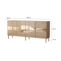 Dulăpior Hanah Home Milan Bronze Gold imaginea #8 — magazin online Desire.md