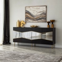 Dulăpior Hanah Home Nice Black Fume imaginea #2 — magazin online Desire.md