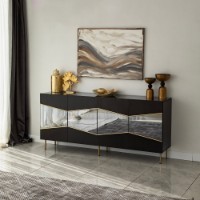 Dulăpior Hanah Home Nice Black Fume imaginea #3 — magazin online Desire.md