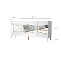 Dulăpior Hanah Home Nice White Gold imaginea #8 — magazin online Desire.md