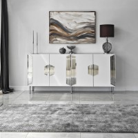 Dulăpior Hanah Home Dubai White Silver