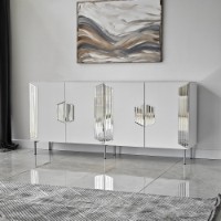 Dulăpior Hanah Home Dubai White Silver imaginea #4 — magazin online Desire.md