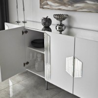 Dulăpior Hanah Home Dubai White Silver imaginea #6 — magazin online Desire.md