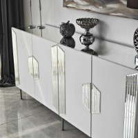 Dulăpior Hanah Home Dubai White Silver imaginea #7 — magazin online Desire.md
