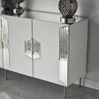 Dulăpior Hanah Home Dubai White Silver imaginea #8 — magazin online Desire.md