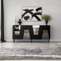 Dulăpior Hanah Home Venice Black Fume