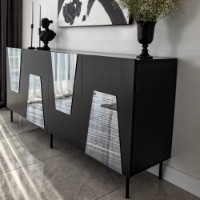 Dulăpior Hanah Home Venice Black Fume imaginea #4 — magazin online Desire.md