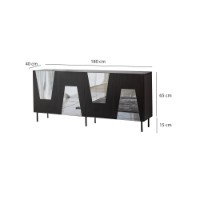 Dulăpior Hanah Home Venice Black Fume imaginea #8 — magazin online Desire.md