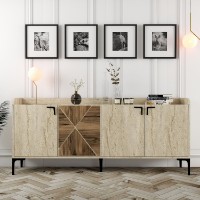Dulăpior Hanah Home Venedik Walnut Travertine