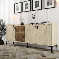Dulăpior Hanah Home Venedik Walnut Travertine imaginea #3 — magazin online Desire.md
