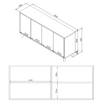 Dulăpior Hanah Home Doresta Sapphire Oak imaginea #6 — magazin online Desire.md
