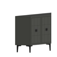 Dulăpior Hanah Home Yuka 150 Anthracite imaginea #4 — magazin online Desire.md