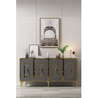 Dulăpior Hanah Home Puma 150 Anthracite Gold