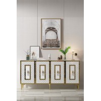 Dulăpior Hanah Home Puma 150 White Gold