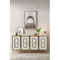 Dulăpior Hanah Home Puma 150 Sapphire Oak White Gold
