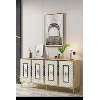 Dulăpior Hanah Home Puma 150 Sapphire Oak White Gold imaginea #2 — magazin online Desire.md