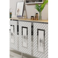 Dulăpior Hanah Home Puma 150 Sapphire Oak White Silver imaginea #3 — magazin online Desire.md