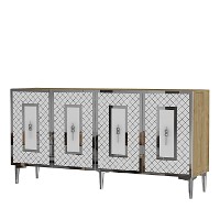 Dulăpior Hanah Home Puma 150 Sapphire Oak White Silver imaginea #5 — magazin online Desire.md