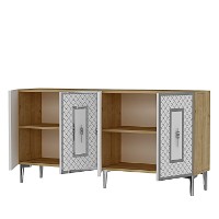 Dulăpior Hanah Home Puma 150 Sapphire Oak White Silver imaginea #6 — magazin online Desire.md