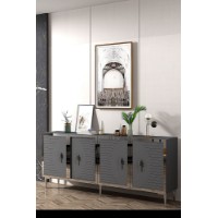 Dulăpior Hanah Home Tuna 180 Anthracite Silver imaginea #2 — magazin online Desire.md