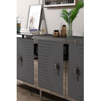 Dulăpior Hanah Home Tuna 180 Anthracite Silver imaginea #3 — magazin online Desire.md