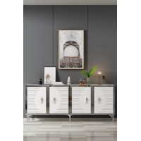 Dulăpior Hanah Home Tuna 180 White Silver