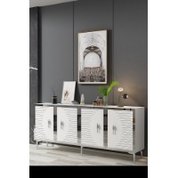 Dulăpior Hanah Home Tuna 180 White Silver imaginea #2 — magazin online Desire.md