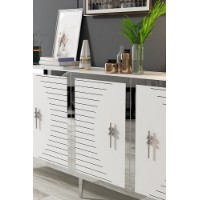 Dulăpior Hanah Home Tuna 180 White Silver imaginea #3 — magazin online Desire.md
