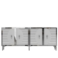 Dulăpior Hanah Home Tuna 180 White Silver imaginea #4 — magazin online Desire.md