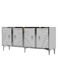 Dulăpior Hanah Home Tuna 180 White Silver imaginea #5 — magazin online Desire.md