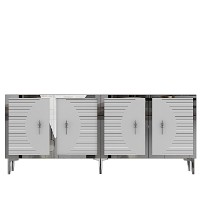 Dulăpior Hanah Home Tuna 180 Sapphire Oak White Silver imaginea #4 — magazin online Desire.md