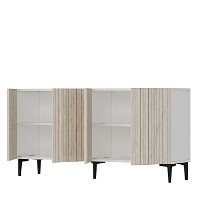 Dulăpior Hanah Home Zeynep 150 White Travertine imaginea #7 — magazin online Desire.md