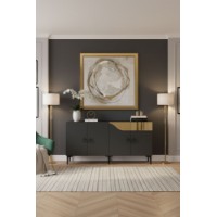 Dulăpior Hanah Home Gama 150 Anthracite Gold