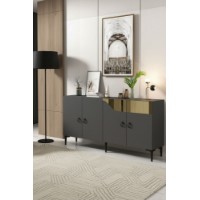 Dulăpior Hanah Home Gama 150 Anthracite Gold imaginea #2 — magazin online Desire.md