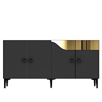 Dulăpior Hanah Home Gama 150 Anthracite Gold imaginea #3 — magazin online Desire.md