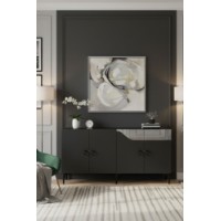 Dulăpior Hanah Home Gama 150 Anthracite Silver