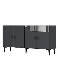 Dulăpior Hanah Home Gama 150 Anthracite Silver imaginea #4 — magazin online Desire.md