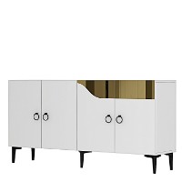Dulăpior Hanah Home Gama 150 White Gold imaginea #4 — magazin online Desire.md