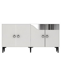 Dulăpior Hanah Home Gama 150 White Silver imaginea #3 — magazin online Desire.md