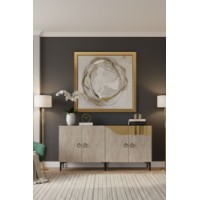 Dulăpior Hanah Home Gama 150 White Travertine Gold