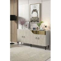 Dulăpior Hanah Home Gama 150 White Travertine Gold imaginea #2 — magazin online Desire.md