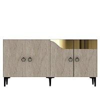 Dulăpior Hanah Home Gama 150 White Travertine Gold imaginea #3 — magazin online Desire.md