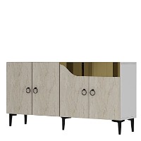 Dulăpior Hanah Home Gama 150 White Travertine Gold imaginea #4 — magazin online Desire.md