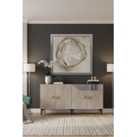 Dulăpior Hanah Home Gama 150 White Travertine Silver