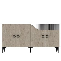 Dulăpior Hanah Home Gama 150 White Travertine Silver imaginea #3 — magazin online Desire.md