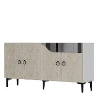Dulăpior Hanah Home Gama 150 White Travertine Silver imaginea #4 — magazin online Desire.md