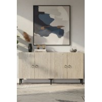 Dulăpior Hanah Home Rain 150 White Travertine imaginea #3 — magazin online Desire.md