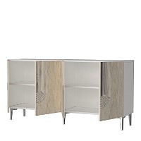 Dulăpior Hanah Home Meyra 150 White Travertine Silver imaginea #4 — magazin online Desire.md