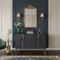 Dulăpior Hanah Home Meyra 120 Anthracite Gold imaginea #4 — magazin online Desire.md