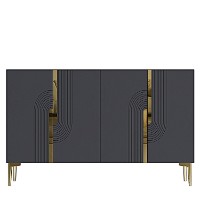 Dulăpior Hanah Home Meyra 120 Anthracite Gold imaginea #6 — magazin online Desire.md